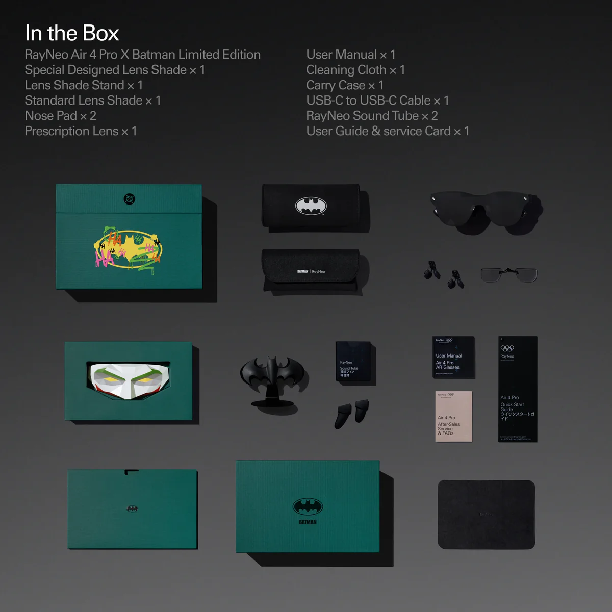 RayNeo - Air 4 Pro AR Glasses Batman Collector's Set – HDR10 Display Smart Glasses (Licensed) - Image 27