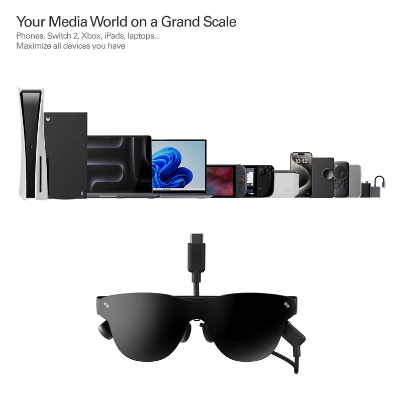 RayNeo - Air 4 Pro AR Glasses Batman Collector's Set – HDR10 Display Smart Glasses (Licensed) - Image 16