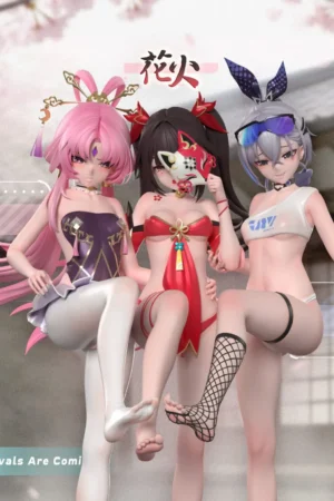 Fu Xuan X Sparkle X Silver Wolf  Honkai: Star Rail 1/6 Scale Statue Hyperion Studio Collectible Figure