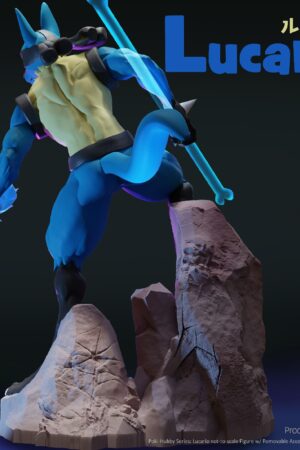 Alternative view of Shibadon Studio Pokémon Lucario Collectible Statue