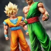 Son Goku X Tien Shinhan Dragon Ball 1/3 Scale TOPGK Statue-KI Studio - Photo 9 | TopGKStore