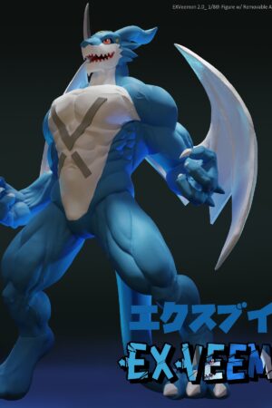 Alternative view of Digimon ExVeemon Resin Statue - Shibadon Studio