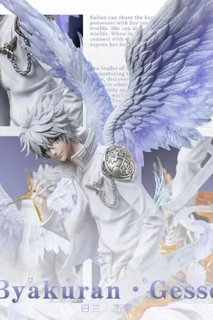 Alternative view of Katekyo Hitman Reborn Byakuran Gesso 1/6 Scale Figure- Black Panther Studio