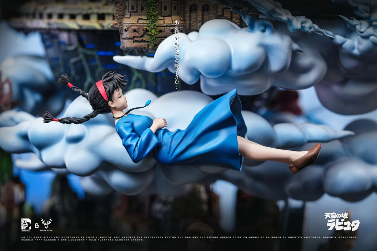 Sheeta & Pazu Castle in the Sky GK Statue Limited Edition – Black Ant x White Deer - Image 3