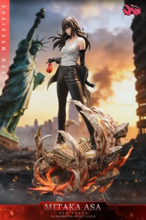 Alternative view of Asa Mitaka × Yoru Chainsaw Man 1/4 Scale Statue - Modomodo Studio