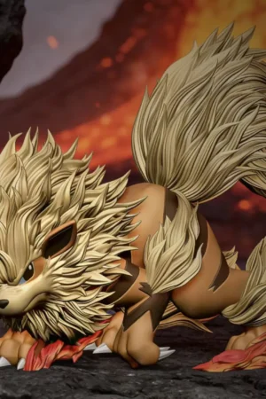 Pokémon Blue & Arcanine Resin Statue– Jidian Studio