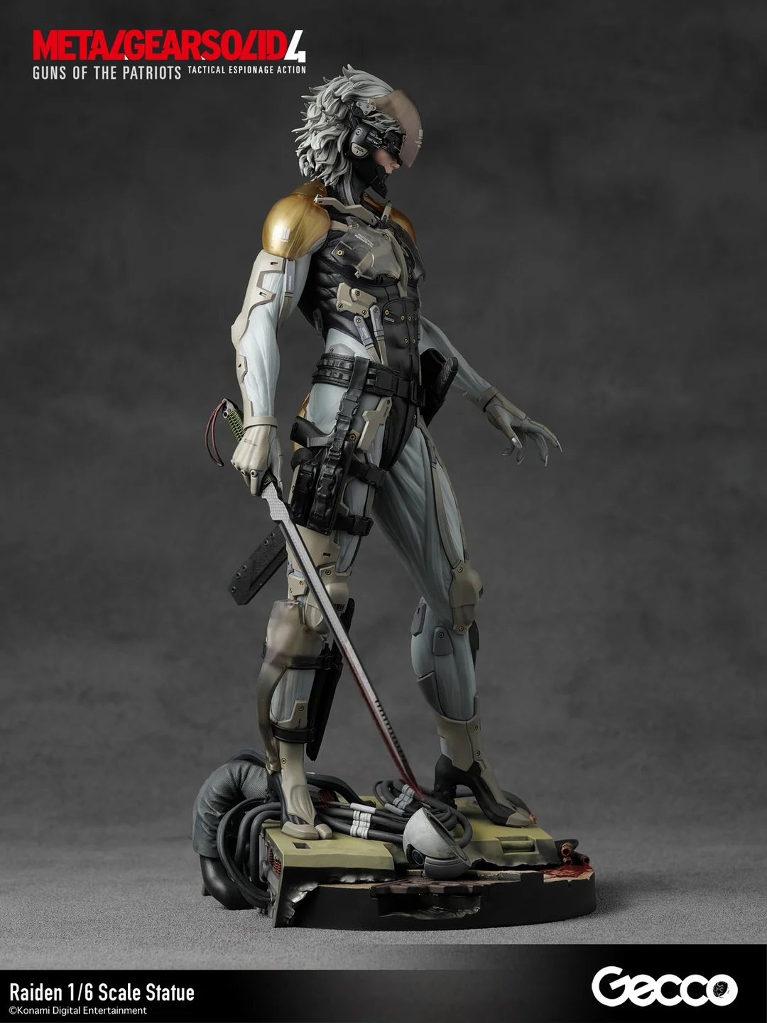 METAL GEAR SOLID 4 GUNS OF THE PATRIOTS Raiden 1/6 Scale Statue (Licensed) - Gecco - Image 2