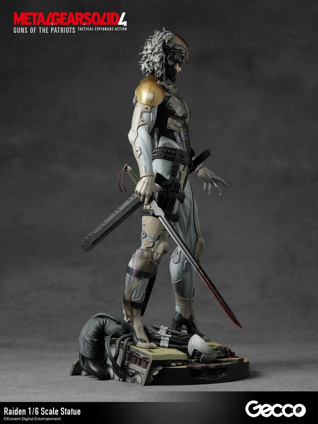 METAL GEAR SOLID 4 GUNS OF THE PATRIOTS Raiden 1/6 Scale Statue (Licensed) - Gecco - Image 3