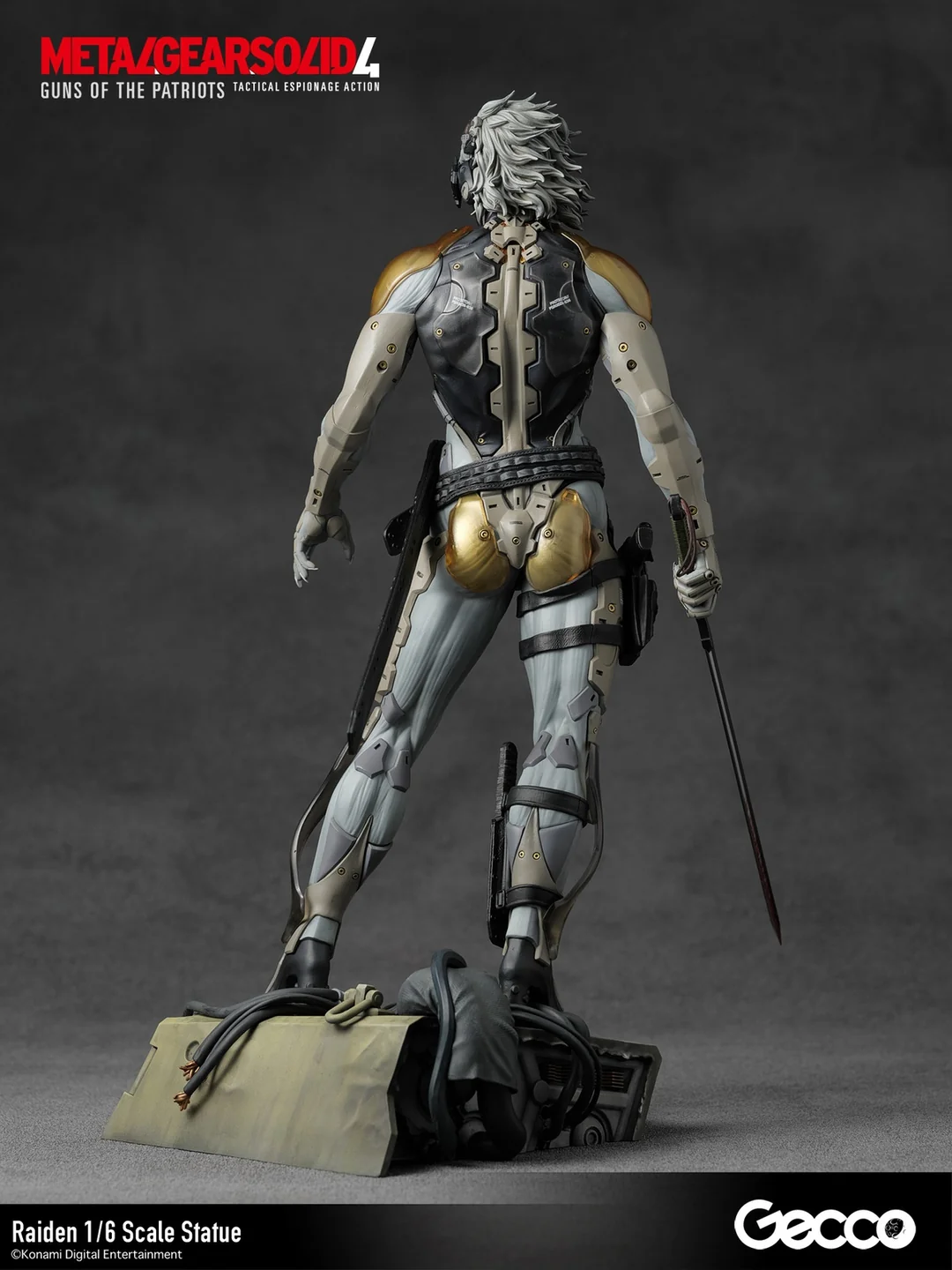 METAL GEAR SOLID 4 GUNS OF THE PATRIOTS Raiden 1/6 Scale Statue (Licensed) - Gecco - Image 4