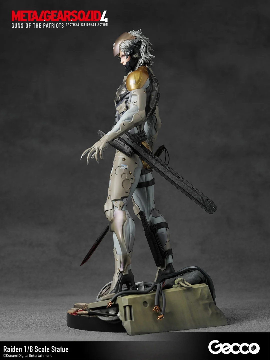 METAL GEAR SOLID 4 GUNS OF THE PATRIOTS Raiden 1/6 Scale Statue (Licensed) - Gecco - Image 6