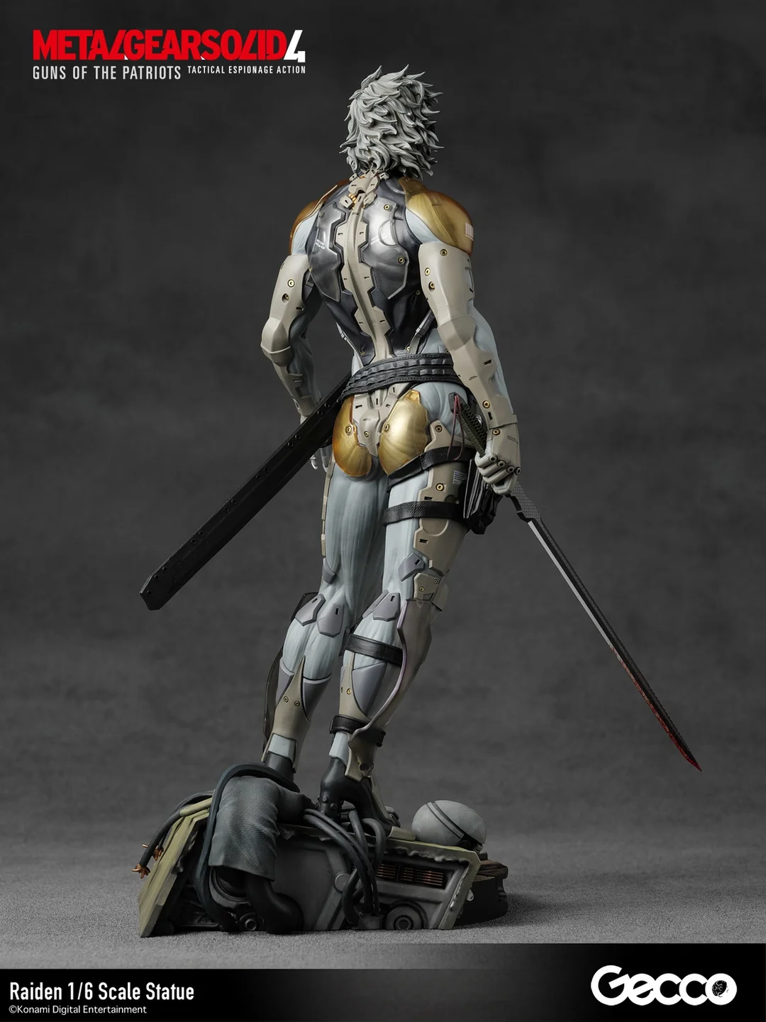 METAL GEAR SOLID 4 GUNS OF THE PATRIOTS Raiden 1/6 Scale Statue (Licensed) - Gecco - Image 7