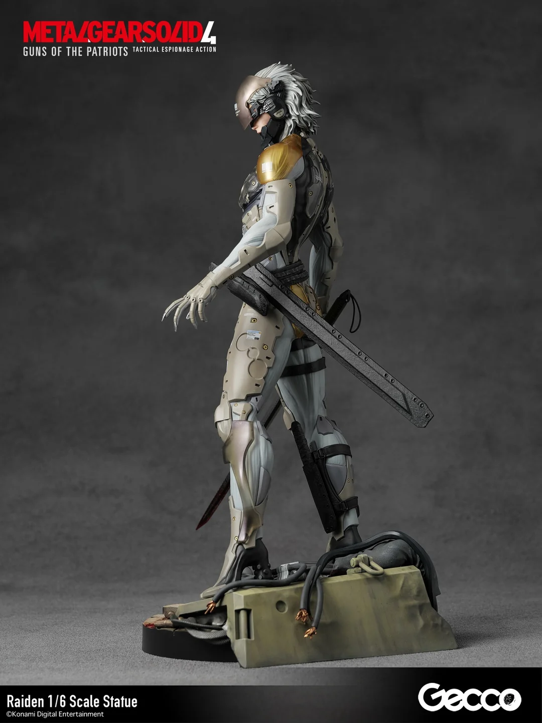 METAL GEAR SOLID 4 GUNS OF THE PATRIOTS Raiden 1/6 Scale Statue (Licensed) - Gecco - Image 8