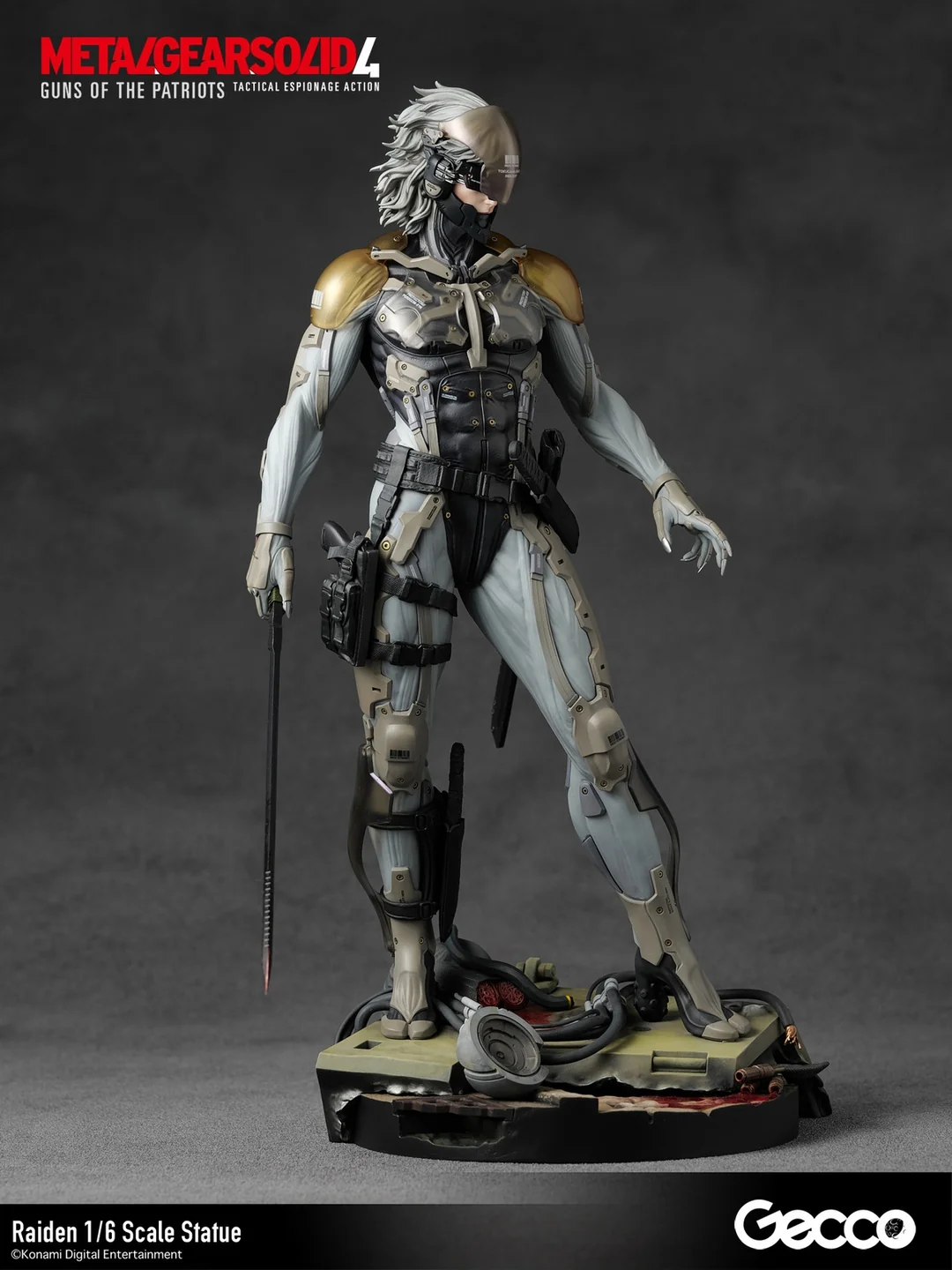 METAL GEAR SOLID 4 GUNS OF THE PATRIOTS Raiden 1/6 Scale Statue (Licensed) - Gecco - Image 9
