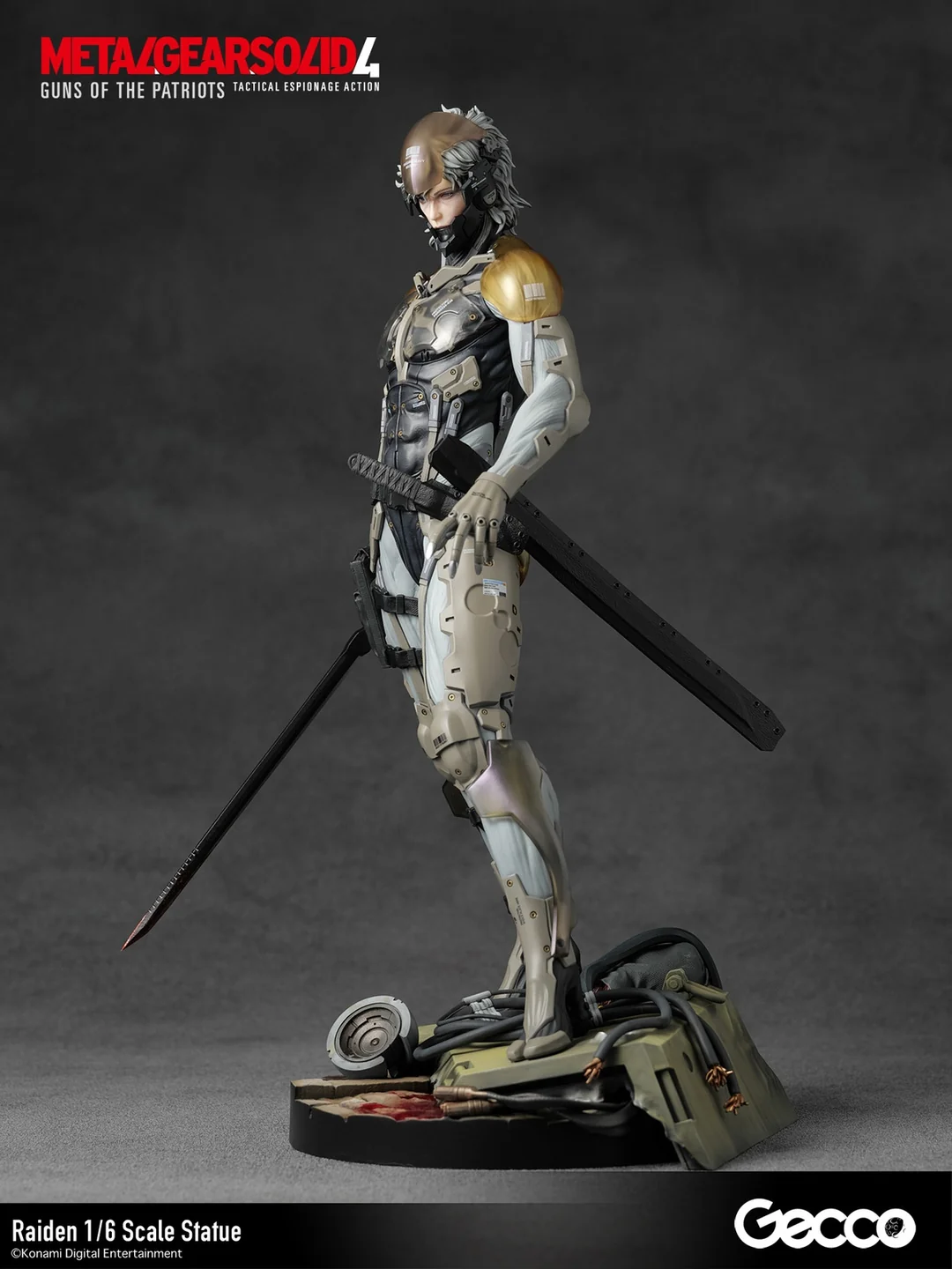 METAL GEAR SOLID 4 GUNS OF THE PATRIOTS Raiden 1/6 Scale Statue (Licensed) - Gecco - Image 12