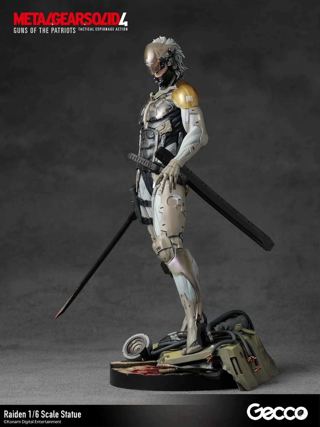 METAL GEAR SOLID 4 GUNS OF THE PATRIOTS Raiden 1/6 Scale Statue (Licensed) - Gecco - Image 14