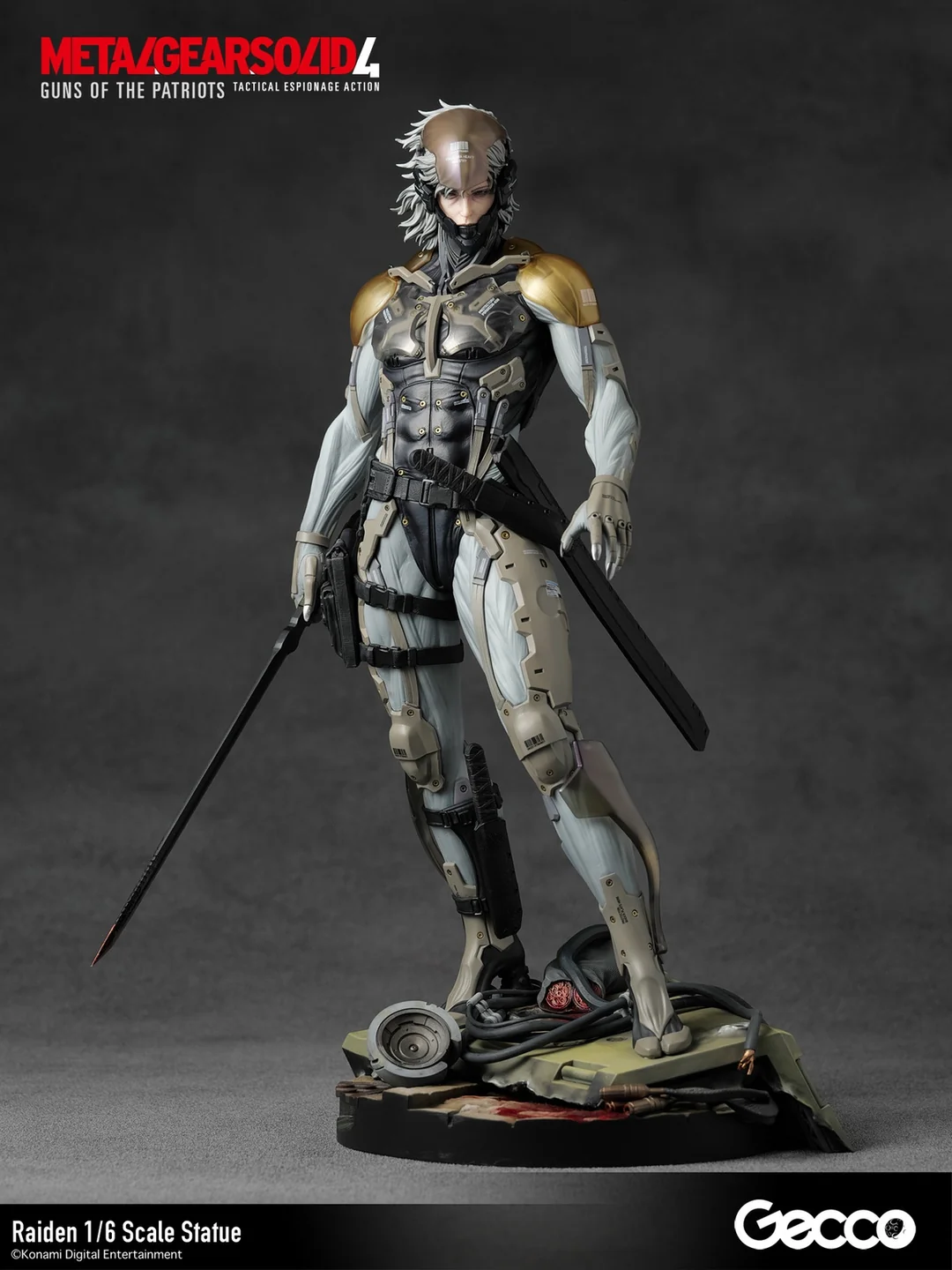 METAL GEAR SOLID 4 GUNS OF THE PATRIOTS Raiden 1/6 Scale Statue (Licensed) - Gecco - Image 15