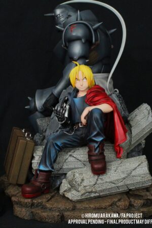 Animes Lights - FULLMETAL ALCHEMIST BROTHERHOOD EDWARD ET ALPHONSE ELRIC 1/6 Statue (Licensed)