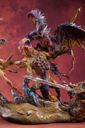 Alternative view of Monster Hunter Ruiner Nergigante vs Shara Ishvalda Resin Statue K-made Studio