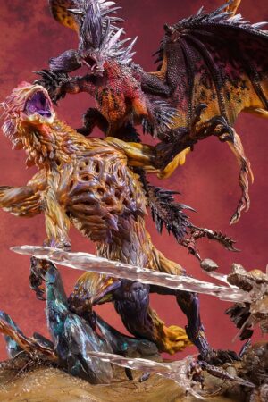 Monster Hunter Ruiner Nergigante vs Shara Ishvalda Resin Statue K-made Studio