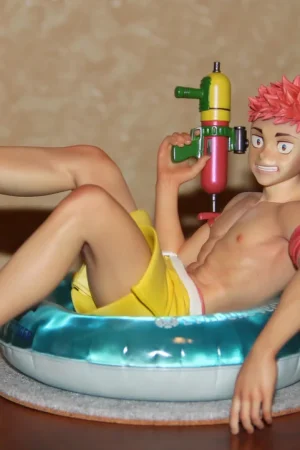 Jujutsu Kaisen Yuji Itadori Swim Ring Ver. Mini Statue Shao Nian Tang Studio - Photo 5 | TopGKStore
