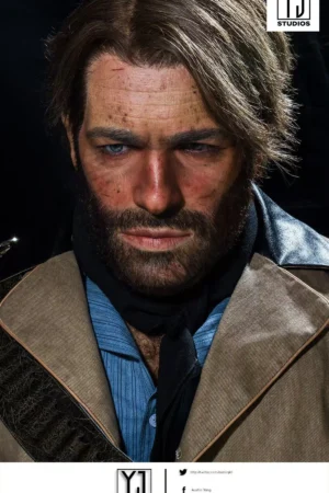 Alternative view of Arthur Morgan Red Dead Redemption 2 1/1 Life-Size Bust - YJ Studio