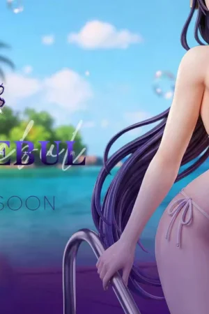 Alternative view of Raiden Shogun’s Holiday Genshin Impact 1/4 Scale Poolside Statue - Summer Studio