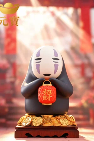 Alternative view of No Face Attract Wealth Spirited Away - Yuan Bao Studio