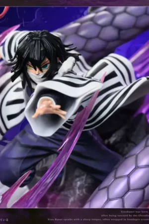Alternative view of Obanai Iguro Snake Hashira - Kimetsu No Yaiba Resin Statue - Sakura Studio