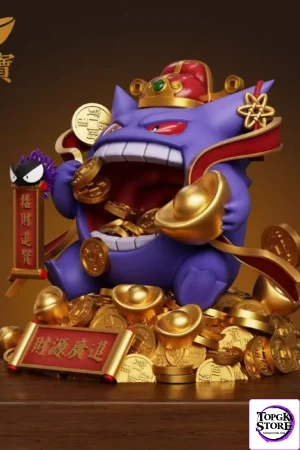Alternative view of Gengar Pokémon“Attract Wealth”  TOPGK Statue – Yuan Bao Studio