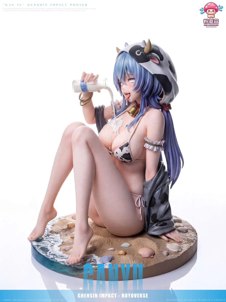 Ganyu Genshin Impact 1/6 Scale TOPGK Figure - Pink Mushroom Studio - Image 10