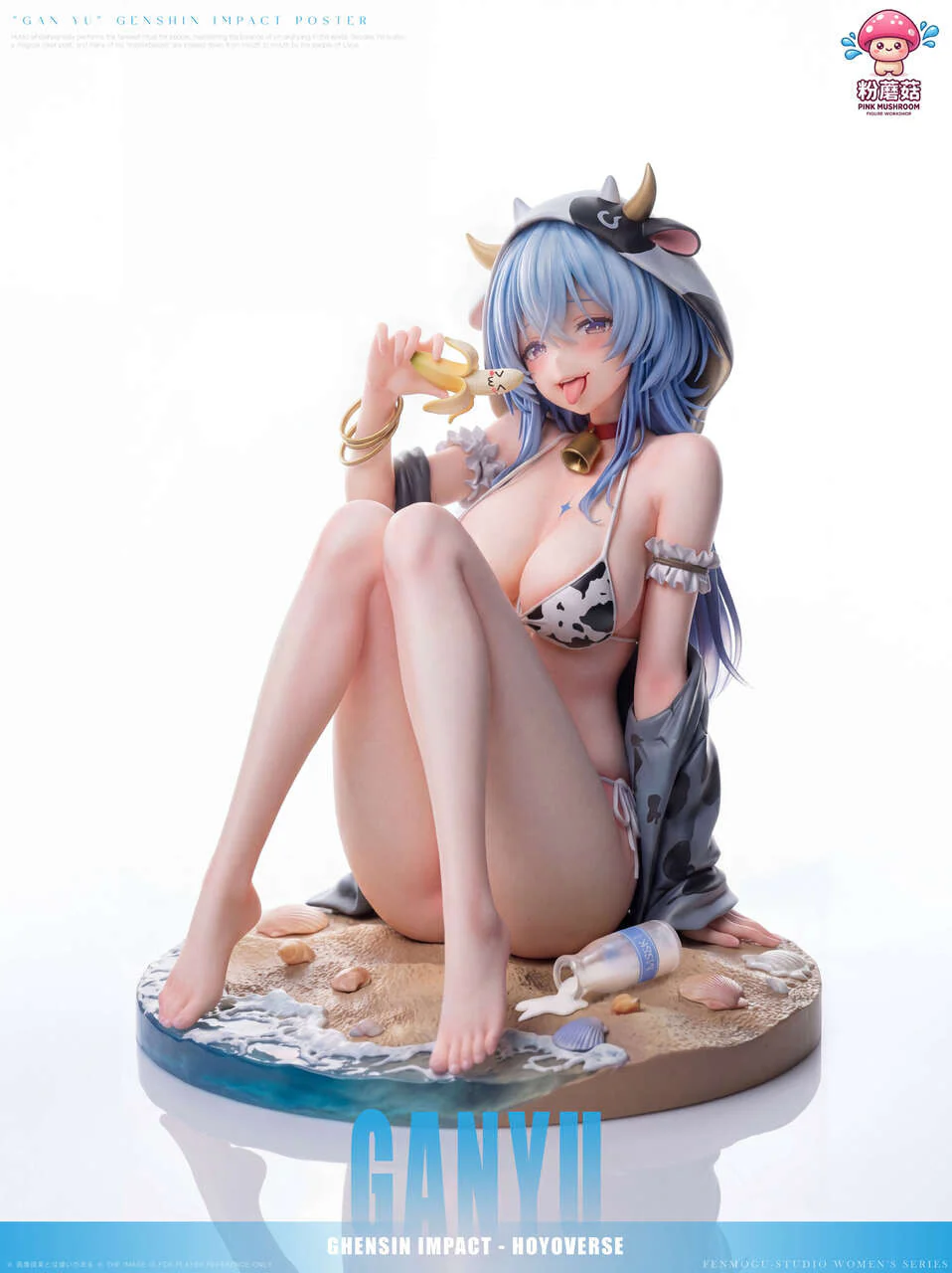 Ganyu Genshin Impact 1/6 Scale TOPGK Figure - Pink Mushroom Studio - Image 13