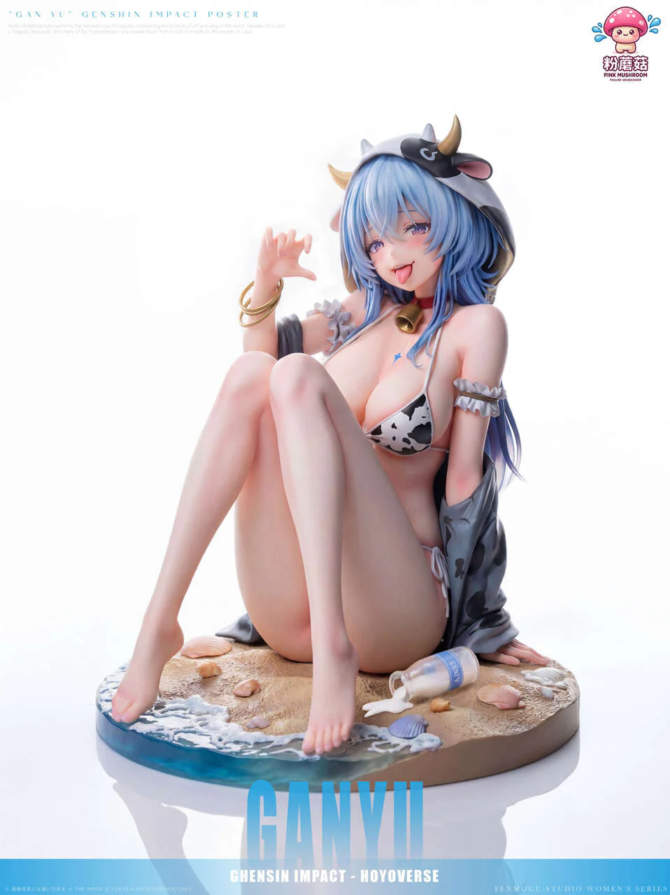 Ganyu Genshin Impact 1/6 Scale TOPGK Figure - Pink Mushroom Studio - Image 15
