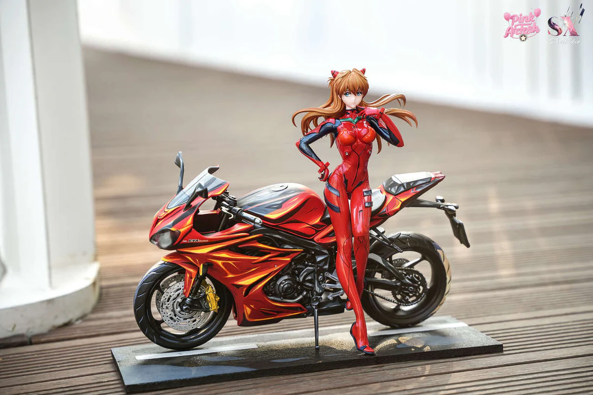 Neon Genesis Evangelion Asuka Langley Sohryu Motorcycle Girl Statue – Aetheria Studio × SX Studio - Image 3