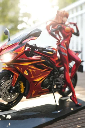 Neon Genesis Evangelion Asuka Langley Sohryu Motorcycle Girl Statue – Aetheria Studio × SX Studio