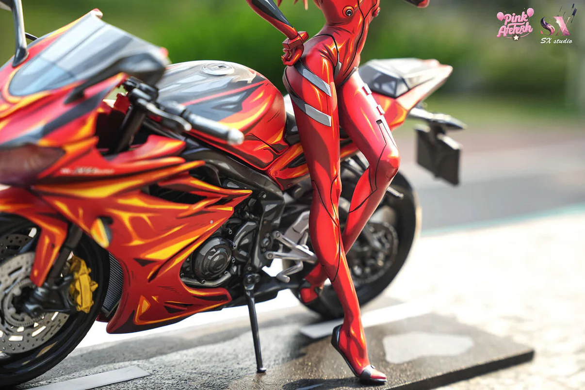 Neon Genesis Evangelion Asuka Langley Sohryu Motorcycle Girl Statue – Aetheria Studio × SX Studio - Image 5