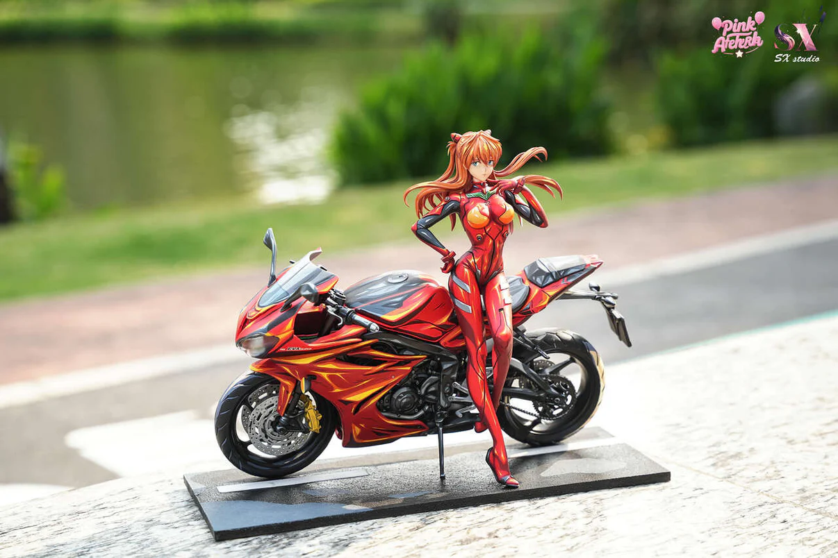 Neon Genesis Evangelion Asuka Langley Sohryu Motorcycle Girl Statue – Aetheria Studio × SX Studio - Image 8