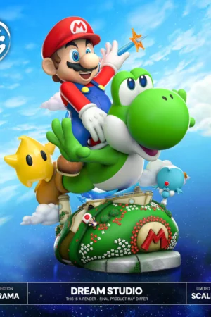 Mario & Yoshi 1/4 Scale Resin Statue – Super Mario Galaxy 2 | Dream Studio