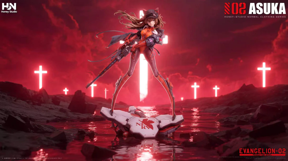 Asuka Langley Sohryu Neon Genesis Evangelion Premium Statue - Honey Studio - Image 2