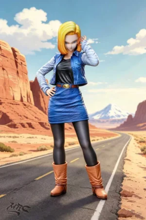 Alternative view of Android 18 Dragon Ball 1/4 & 1/1 Scale TOPGK Statue- MRC Studio