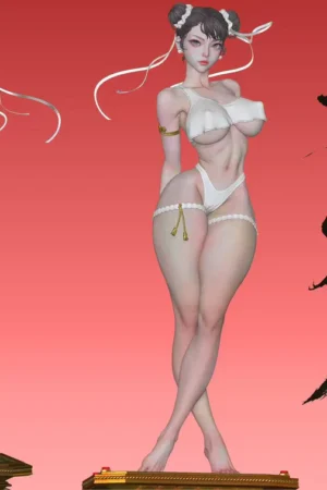 Alternative view of Chun-Li Street Fighter 1/4 Scale TOPGK Silicone Sex Doll - Lengshi Studio