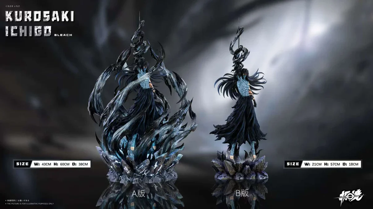 Kurosaki Ichigo Bleach (Black Hair, Red Eyes) 1/6 Scale Statue by Ji Jing Studio - Image 5