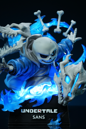 Alternative view of Sans Undertale LED Bust - 27abyss Studio