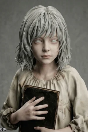 Alternative view of Grace Ashcroft & Emily Resident Evil 1/4 Scale Statue – 3109 Studio (Limited Edition)