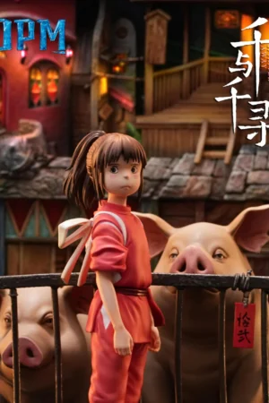Chihiro & Parents Spirited Away 1/7 Scale LED Statue – OPM Studio