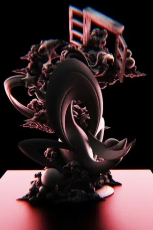 Alternative view of Cresselia X Darkrai Pokémon - LIMOUSINE Studio