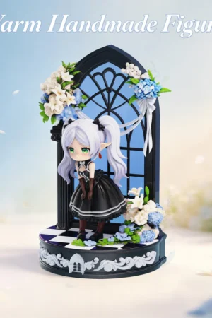 Alternative view of Frieren X Fern Frieren: Beyond Journey's End Chibi Black & White Lolita - Qi Chen Studio