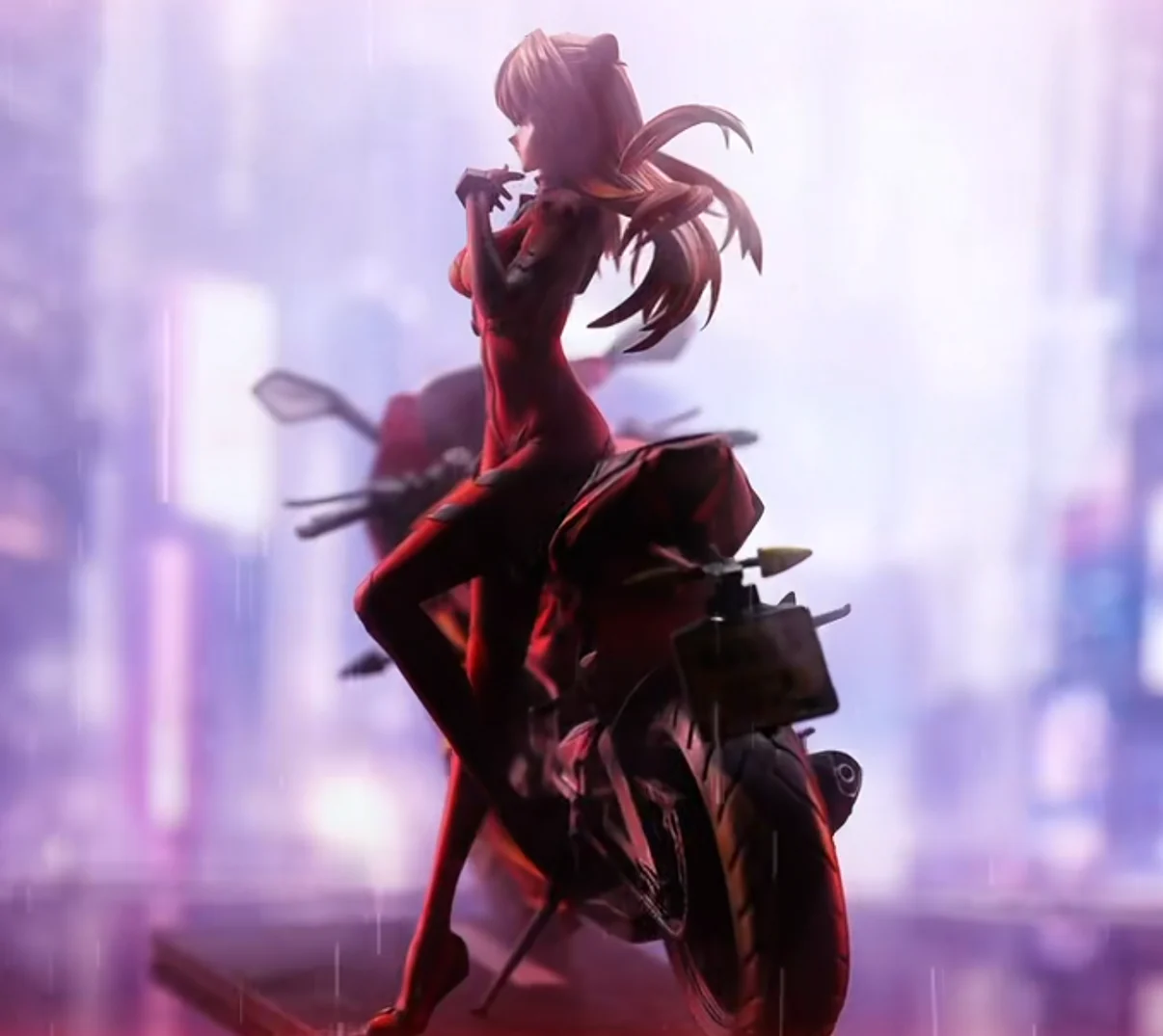 Neon Genesis Evangelion Asuka Langley Sohryu Motorcycle Girl Statue – Aetheria Studio × SX Studio - Image 10