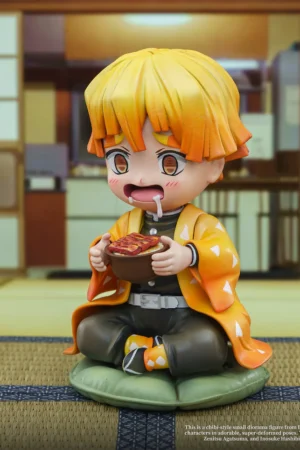 Alternative view of Upper Rank Studio – Tanjiro Kamado × Nezuko Kamado × Zenitsu Agatsuma × Inosuke Hashibira Resin Statue