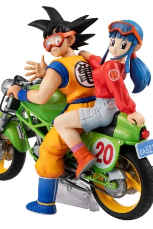 Megahouse - Desktop Real McCoy Dragon Ball Z 05 Son Goku X Chichi Exclusive Reproduction Version Complete Figure (Licensed)