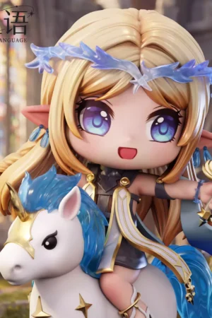 Alternative view of Cartethyia Knight Chibi Figure Wuthering Waves - Star Language Studio